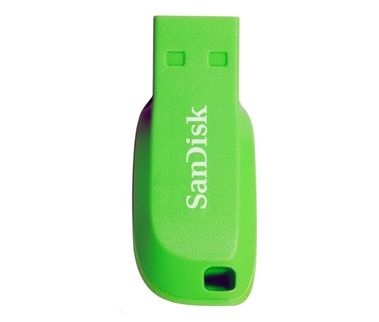 SanDisk Flash Disk 32GB Cruzer Blade, USB 2.0, zelená