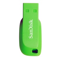 SanDisk Flash Disk 64GB Cruzer Blade, USB 2.0, zelená