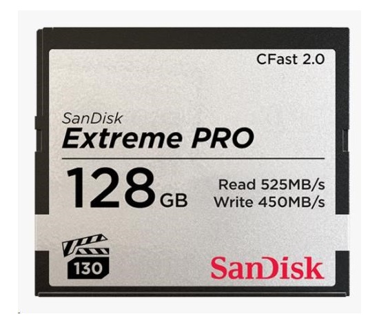 SanDisk CFAST 2.0 128GB Extreme Pro (525 MB/s VPG130)