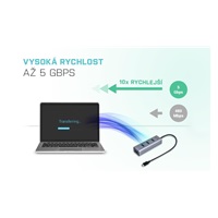 i-tec USB-C Metal 4-portový HUB