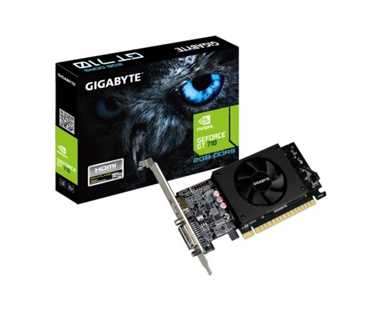 GIGABYTE VGA NVIDIA GeForce GT 710, 2GB DDR5, 1xHDMI, 1xDVI-I