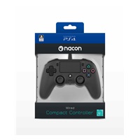 Nacon Wired Compact Controller - ovladač pro PlayStation 4 - černý