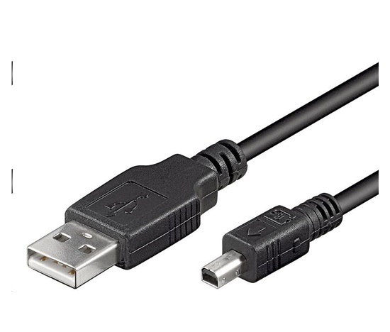PremiumCord Kabel USB, A-B mini, 4piny, 2m Mitsumie