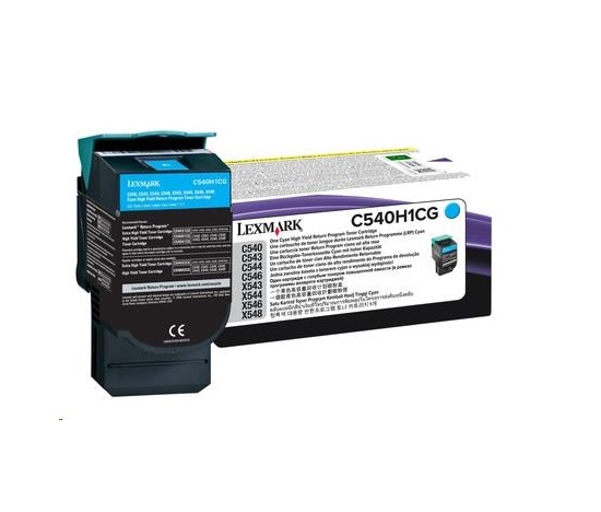 LEXMARK toner cyan pro C540/C543/C544/X543/X544 na 2000 stran