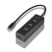 AXAGON HUE-S2C, 4x USB 3.0 CHARGING hub, micro USB nap. konektor, kabel USB-C 40cm