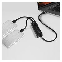 AXAGON HUE-S2C, 4x USB 3.0 CHARGING hub, micro USB nap. konektor, kabel USB-C 40cm