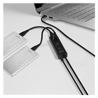 AXAGON HUE-S2BP, 4x USB 3.0 CHARGING hub, vč. AC adaptéru, kabel USB-A 1.2m