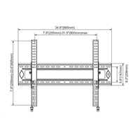 Fiber Mounts D90 profesionální sklopný držák na televizory a monitory