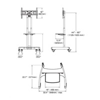 Profesionální stojan na Tv NB AVA1500