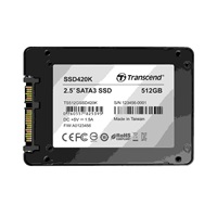 TRANSCEND Industrial SSD 420K, 512GB, 2,5", SATA III, MLC, Aluminium case