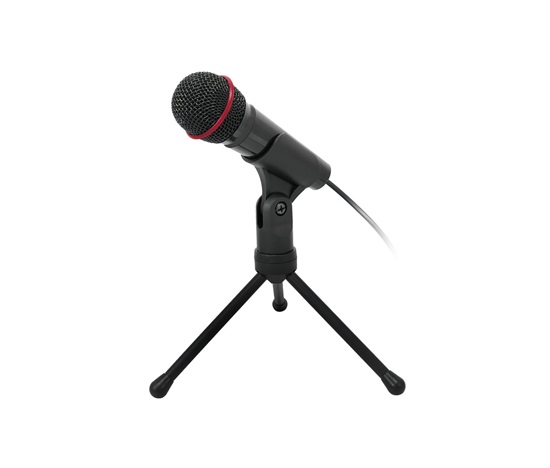 C-TECH stolní mikrofon  MIC-01, 3,5" stereo jack, 2.5m