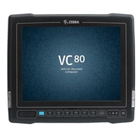 Zebra VC80 vozíkový terminál 10" STD OUT RES., APQ 8056 CPU, 4GB/32GB MMC (PSLC), ANDROID N AOSP,  USB, RS232, BT