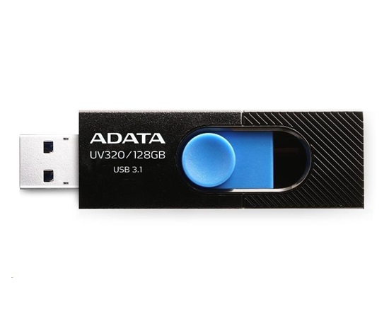 ADATA Flash Disk 32GB UV320, USB 3.1 Dash Drive, černá/modrá