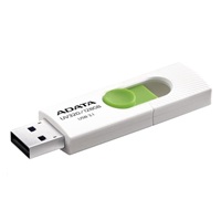 ADATA Flash Disk 64GB UV320, USB 3.1 Dash Drive, bílá/zelená