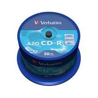VERBATIM CD-R(50-Pack)Spindle/Crystal/DLP/52x/700MB