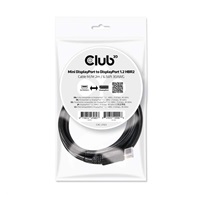 Club3D Kabel Mini DisplayPort na DisplayPort 1.2 4K60Hz UHD obousměrný, (M/M), 2m