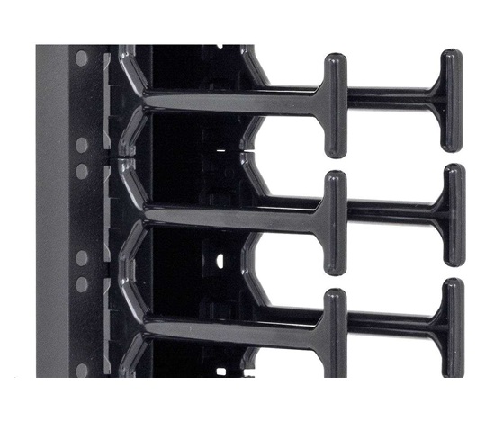 TRITON vertikální vyvazovací panel 42U, dvouřadý, pro rozvaděče šířky 800mm z řady RMA, RZA, RDA, RTA, RYA, černý