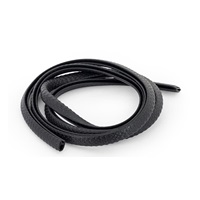 Lemovka profil "U-PIRELI" s kovovou výztuží bez bříška A1010, PVC, černý, 1 m