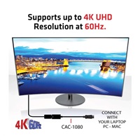Club3D Adaptér aktivní DisplayPort 1.4 na HDMI 2.0b, HDR, 19cm