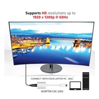 Club3D Adaptér aktivní DisplayPort na VGA (M/F), 25cm