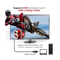 Club3D Certifikovaný Kabel DisplayPort 1.4 HBR3 8K60Hz (M/M), 1m