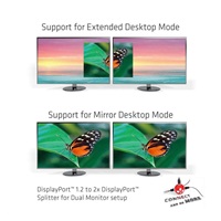 Club3D Video hub MST (Multi Stream Transport) DisplayPort na 2x DisplayPort, USB napájení