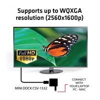 Club3D Mini dokovací stanice USB 3.0 typ C (VGA/USB 3.0/USB-C)
