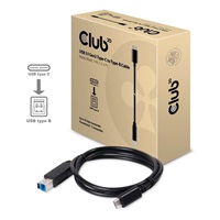 Club3D Kabel USB 3.1 typ C Gen2 na USB typ B (M/M), 1m