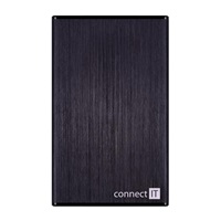 CONNECT IT externí box LITE pro HDD 2,5" SATA, USB 3.0 černý