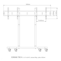 EDBAK TR14 - stojan na 2 televize