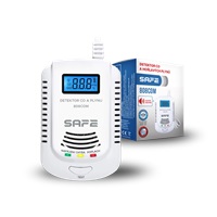 SAFEHOME 2 v 1 kombinovaný detektor CO, hořlavých a výbušných plynů s LCD displejem a systémem hlasového varování (CZ)