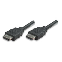 MANHATTAN kabel HDMI s Ethernetem, HEC, ARC, 3D, 4K, stíněný, 10m, Black