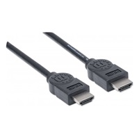 MANHATTAN kabel High Speed HDMI 4K, 3D, Male to Male, stíněný, černý, 5m