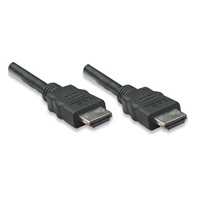 MANHATTAN kabel HDMI s Ethernetem, stíněný, 1m, Black