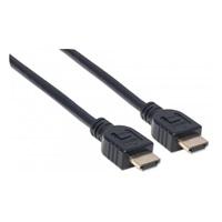 MANHATTAN kabel In-wall CL3 High Speed HDMI s Ethernetem, HEC, ARC, 3D, 4K, stíněný, 3m, Black