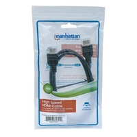 MANHATTAN kabel In-wall CL3 High Speed HDMI s Ethernetem, HEC, ARC, 3D, 4K, stíněný, 5m, Black