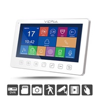 Veria 7" LCD ultra tenký, bezsluchátkový, barevný, digitální monitor, dotykové klávesy - white