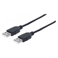 MANHATTAN kabel USB 2.0, Type-A Male to Type-A Male, 1m, Black