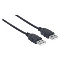 MANHATTAN kabel USB 2.0, Type-A Male to Type-A Male, 1m, Black