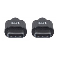 MANHATTAN kabel Hi-Speed USB-C, Type-C Male to Type-C Male, 2m, černý