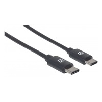 MANHATTAN kabel Hi-Speed USB-C, Type-C Male to Type-C Male, 3m, černý