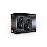 C-TECH repro SPK-14, 2.0, dřevěné, černé