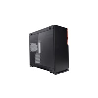 IN WIN skříň 101 Black, Midi Tower, průhledný bok, bez zdroje