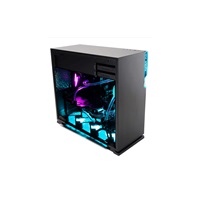 IN WIN skříň 101C Black, Midi Tower, průhledný bok, bez zdroje