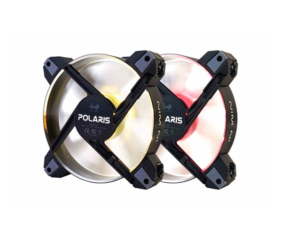 IN WIN ventilátor Polaris RGB Aluminium (twin pack)